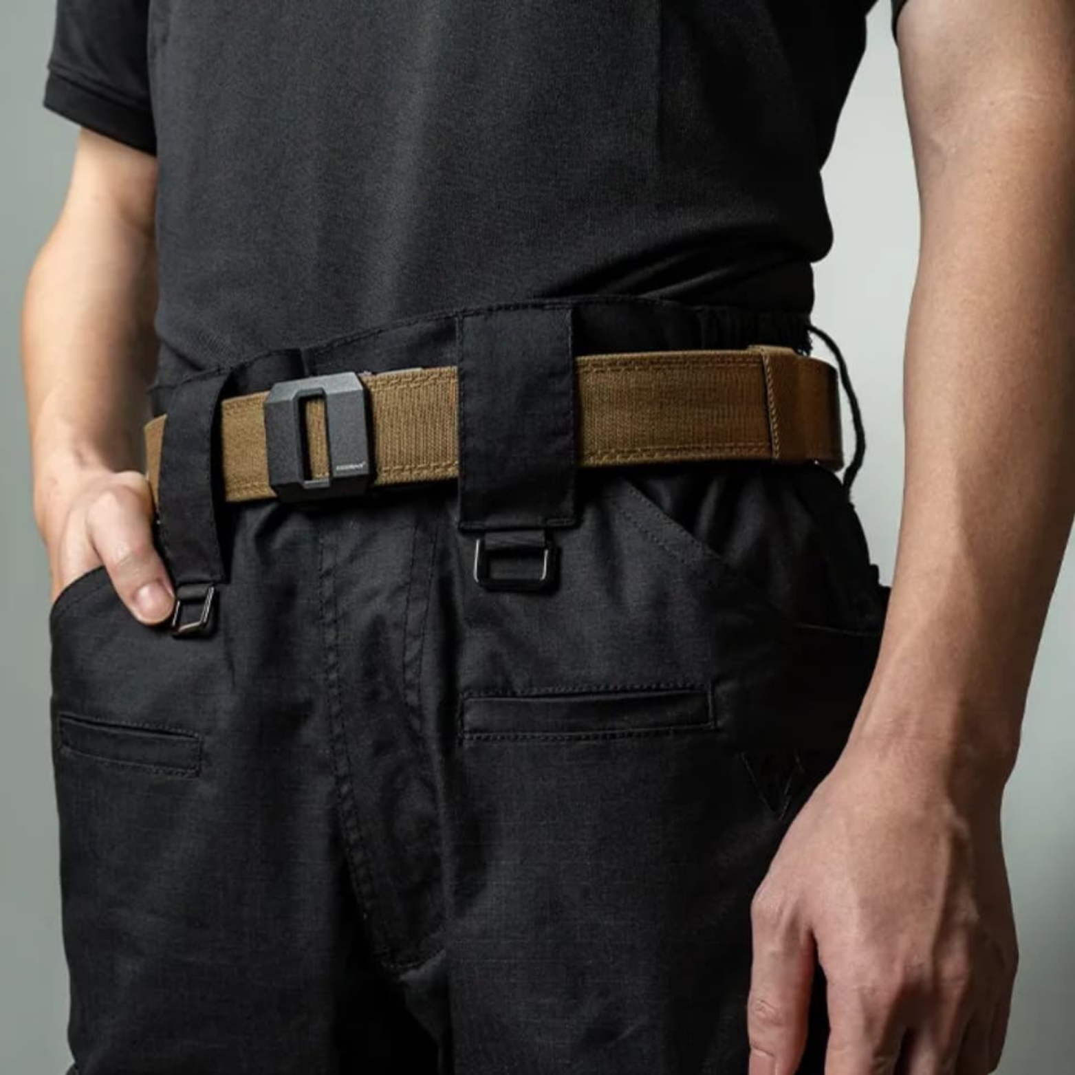 IDOGEAR Tactical Weapon Belt 1.5 Inch Belt EDC Rigid High Performance Straps 38 mm Nylon Utility Harness Ratchet Strap Reinforced for Concealed Carry