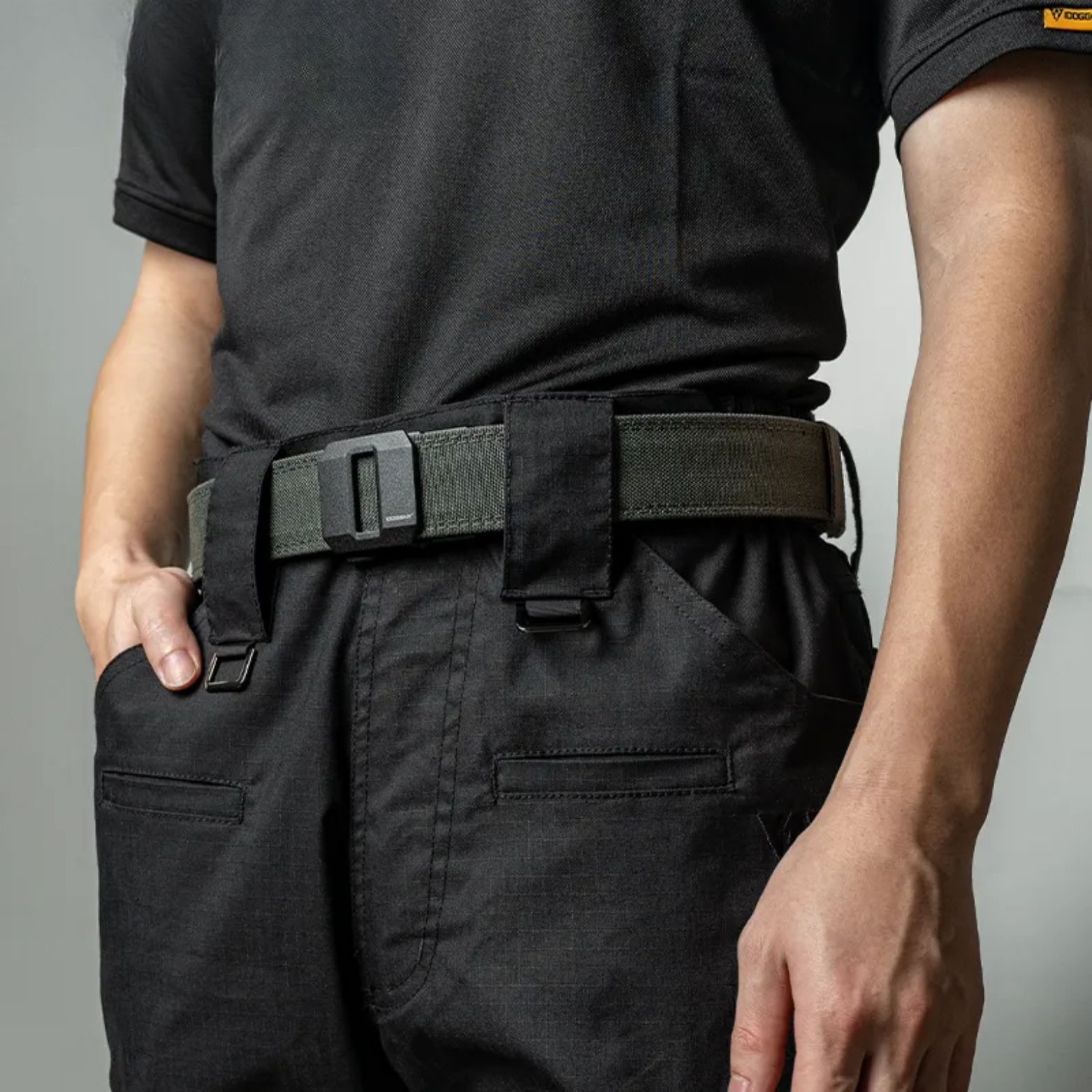 IDOGEAR Tactical Weapon Belt 1.5 Inch Belt EDC Rigid High Performance Straps 38 mm Nylon Utility Harness Ratchet Strap Reinforced for Concealed Carry