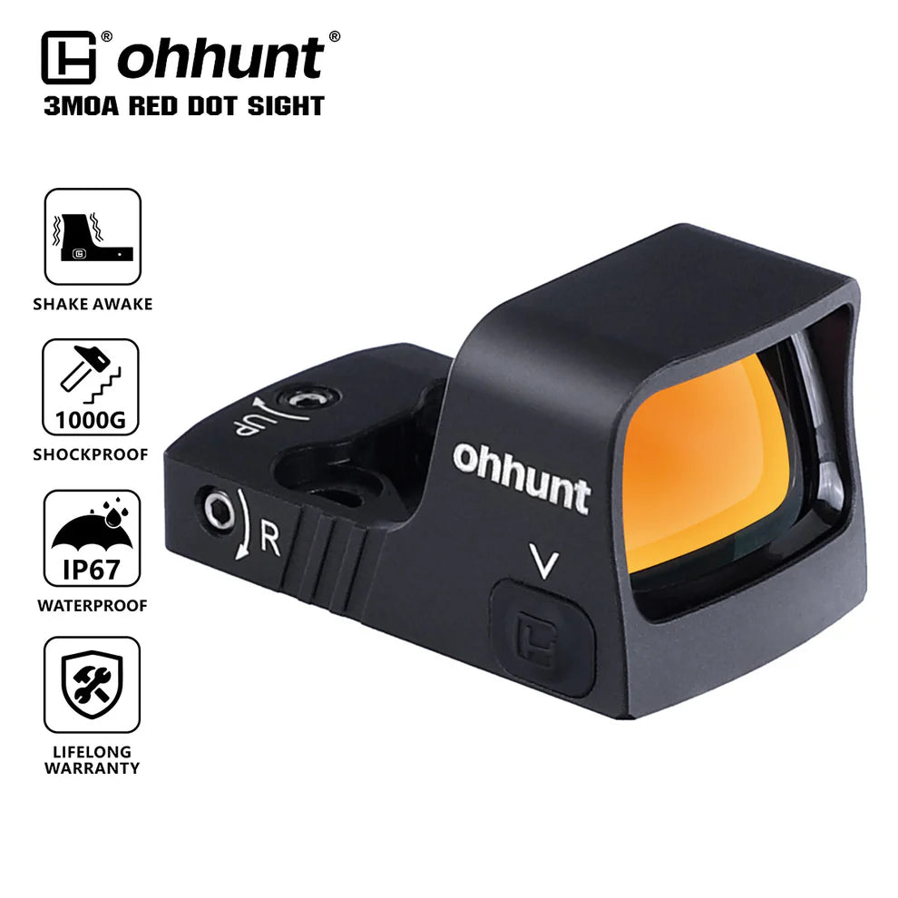 ohhunt® RD U1 Shake Awake Red Dot Sight with RMSc Footprint