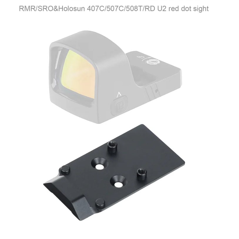 ohhunt Optics Adapter Plate Compatible with Trijicon RMR/SRO/Holosun 407C/507C/508C/508T and fit CZ P-10