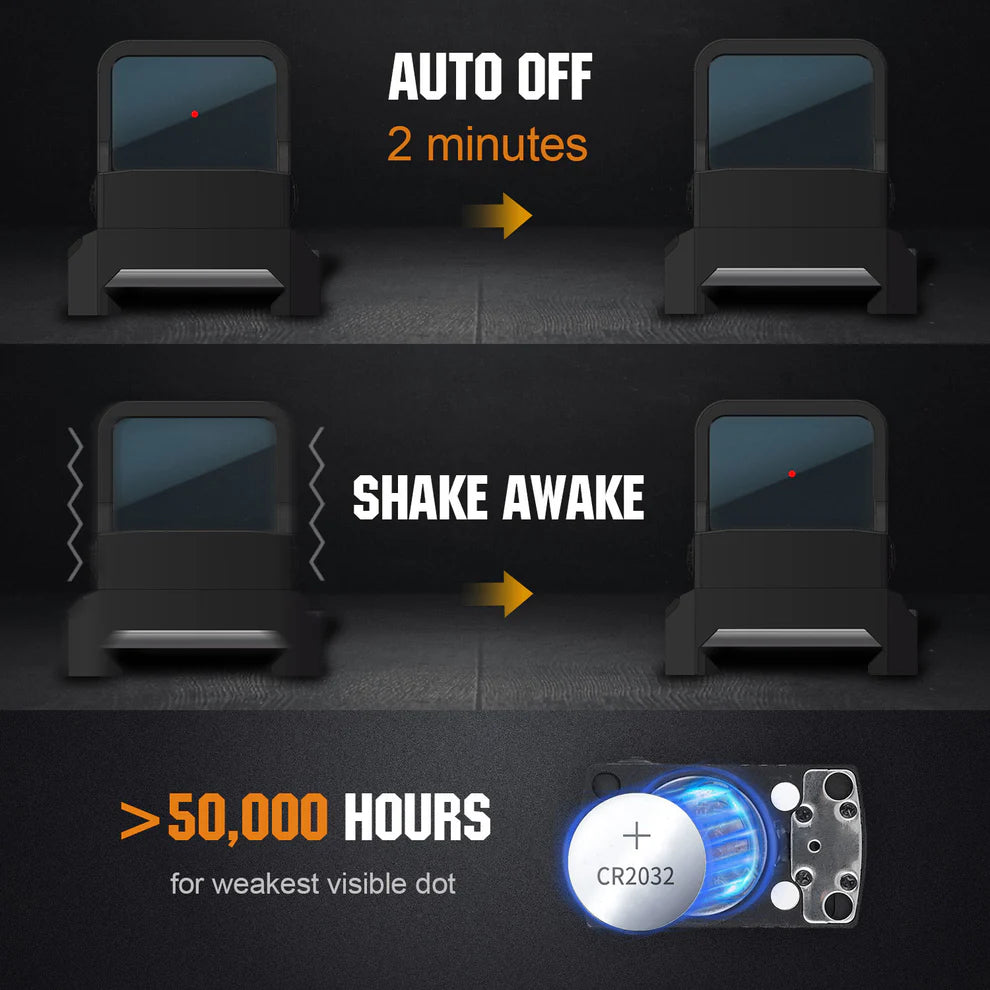 ohhunt® RD U1 Shake Awake Red Dot Sight with RMSc Footprint