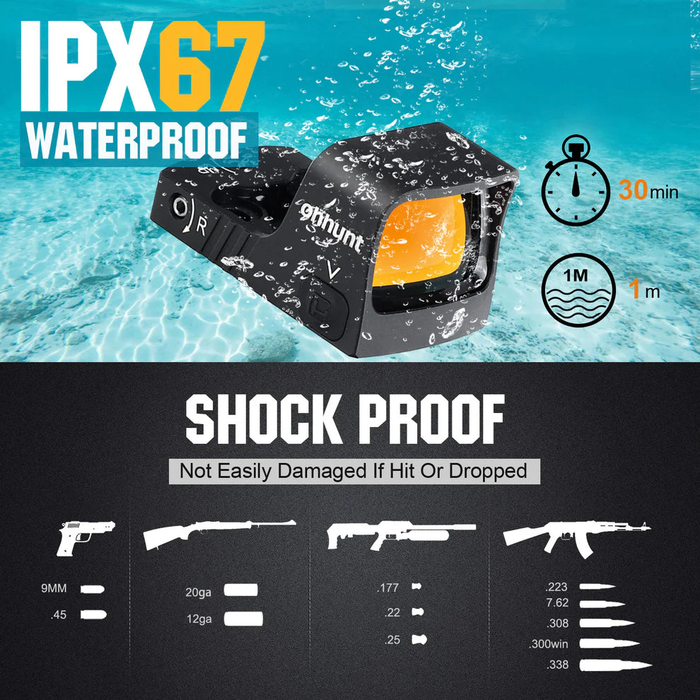 ohhunt® RD U1 Shake Awake Red Dot Sight with RMSc Footprint