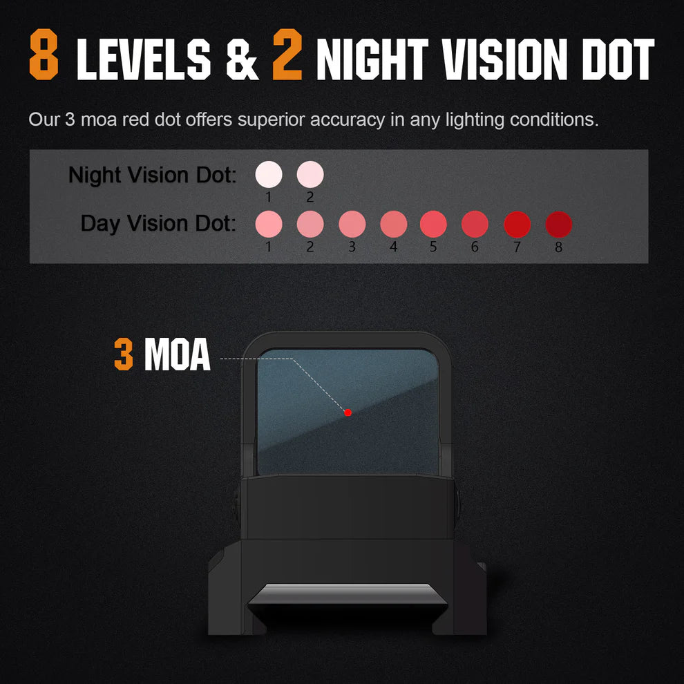 ohhunt® RD U1 Shake Awake Red Dot Sight with RMSc Footprint