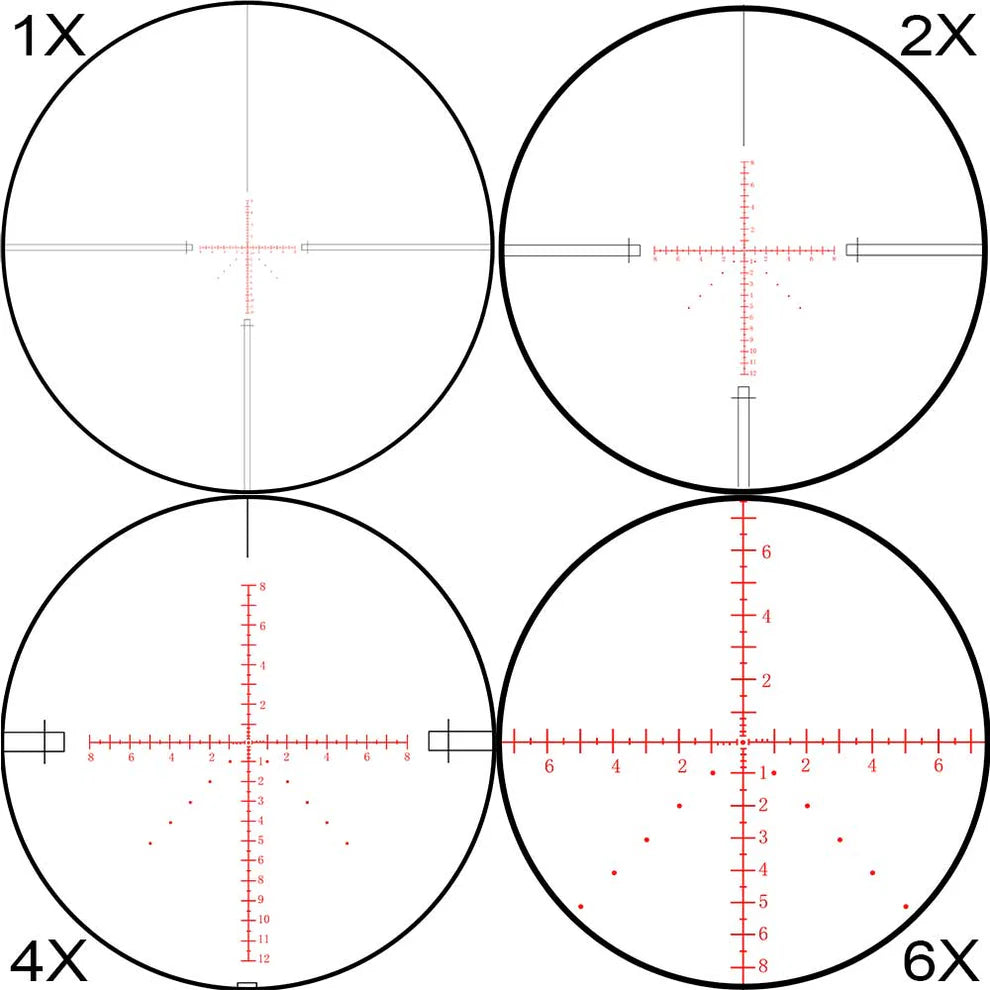ohhunt® 1-6X24 FFP Compact Rifle Scopes LPVO
