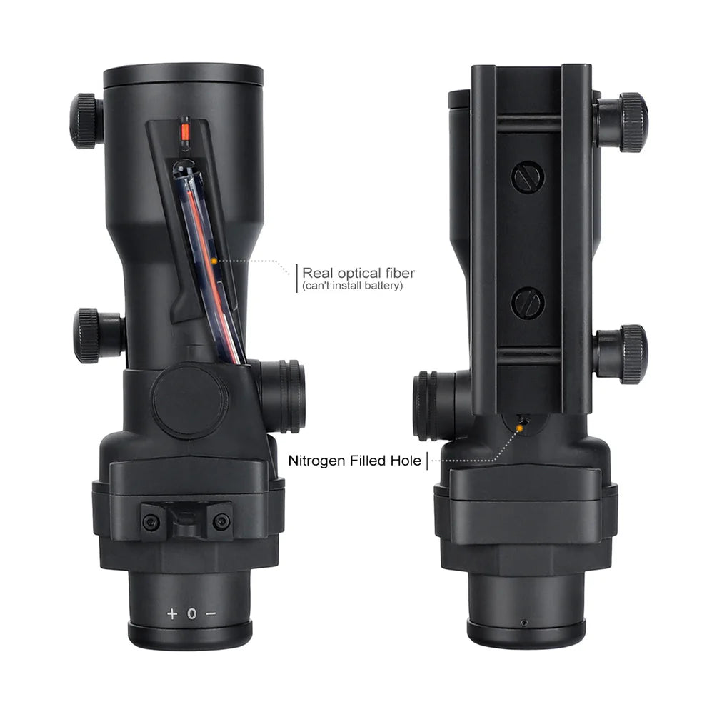 ohhunt® 4X32 Prism Scope Red Optic Fiber Sight