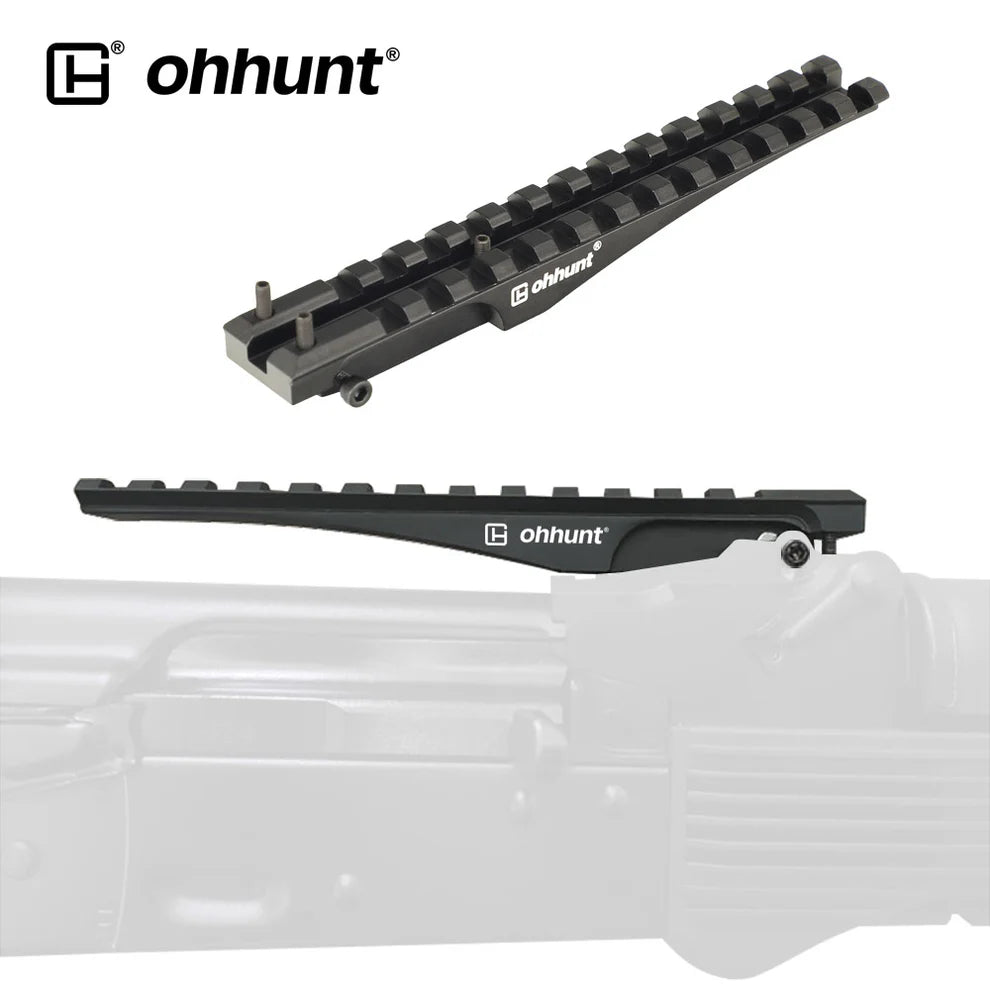 Ohhunt AK 47/74 Rear Sight Rail Mount for Red Dot Sight Low Profile