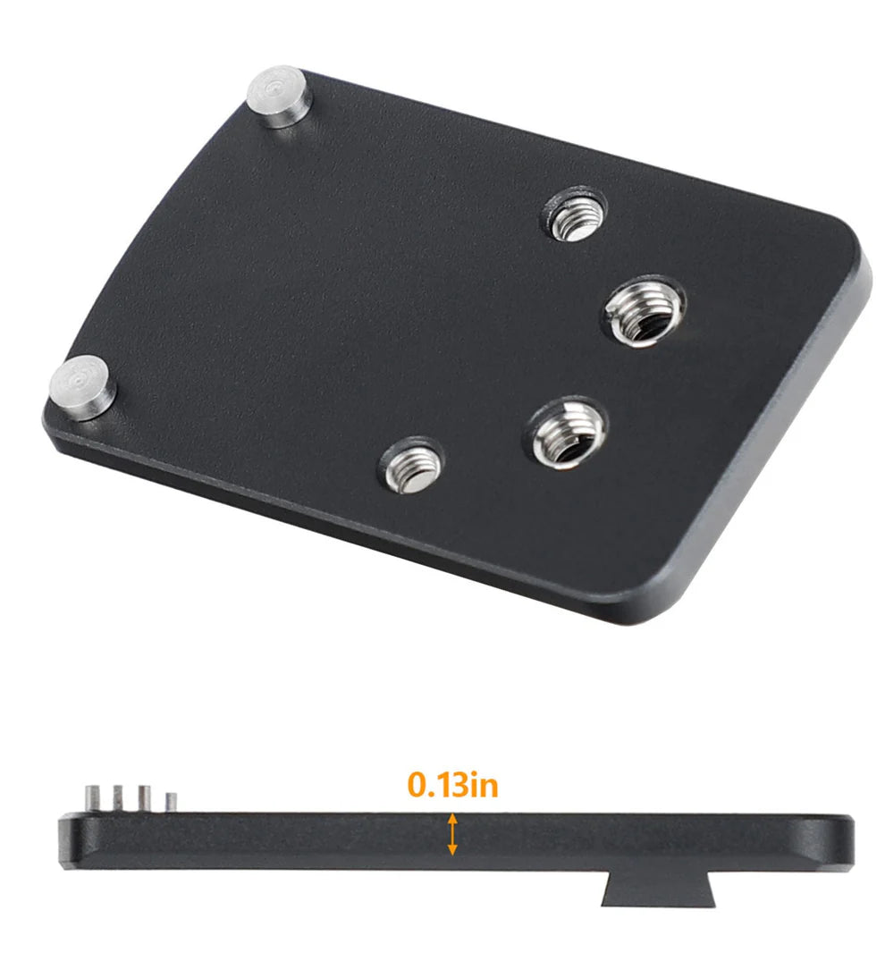 Red Dot Adapter Plate for Glock Compatible with RMR Footprint Optics Holosun 407C 507C 508T