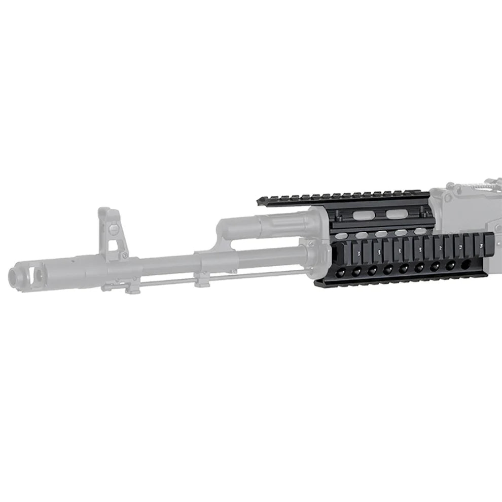 ohhunt® Universal AK Quad Rail Handguard for AK-47/AK-74 with Rubber Rail Guards