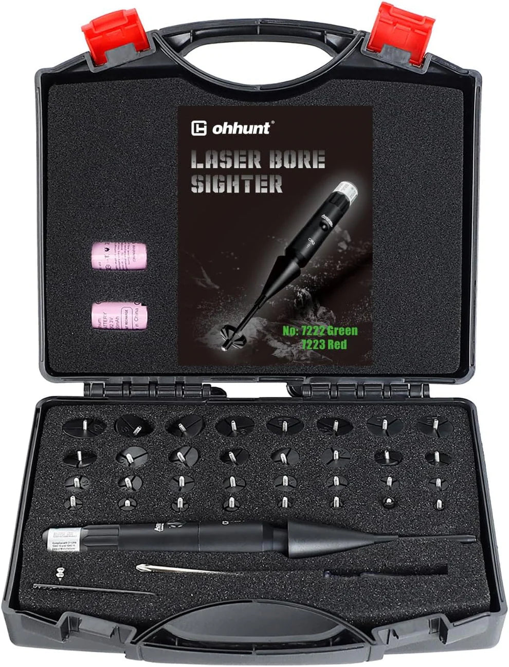 ohhunt® Optics Bore Sight Kit with 32 Adapters fit 0.17 to 12GA