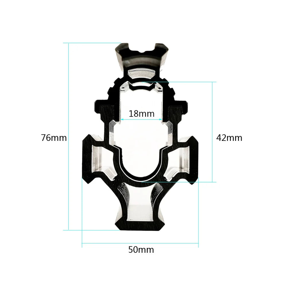 ohhunt® Universal AK Quad Rail Handguard for AK-47/AK-74 with Rubber Rail Guards