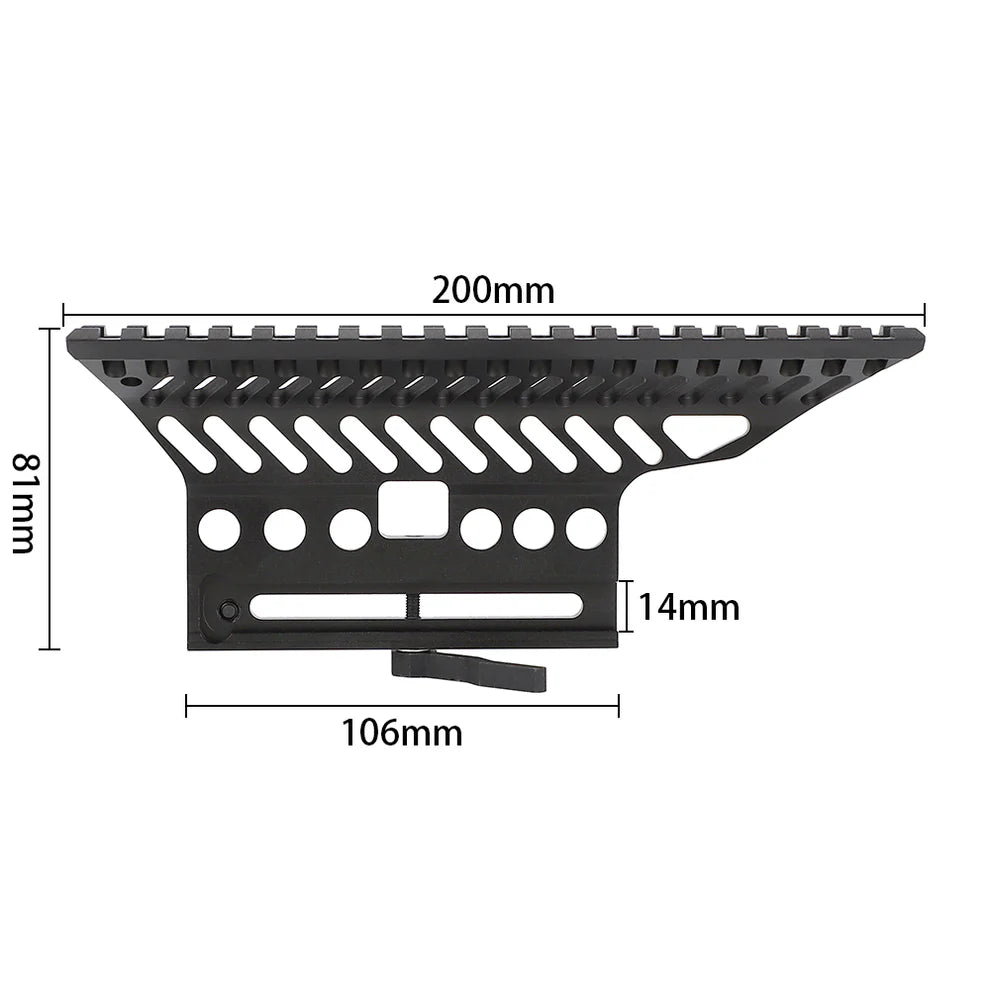 Ohhunt AK Side Rail Scope Mount with Quick Detach System Picatinny Rail for AK47