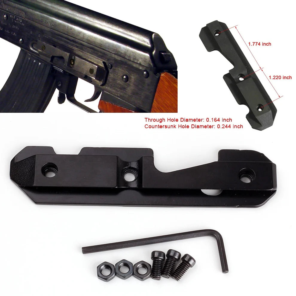 ohhunt® Steel AK47/74 Dovetail Side Plate Mount