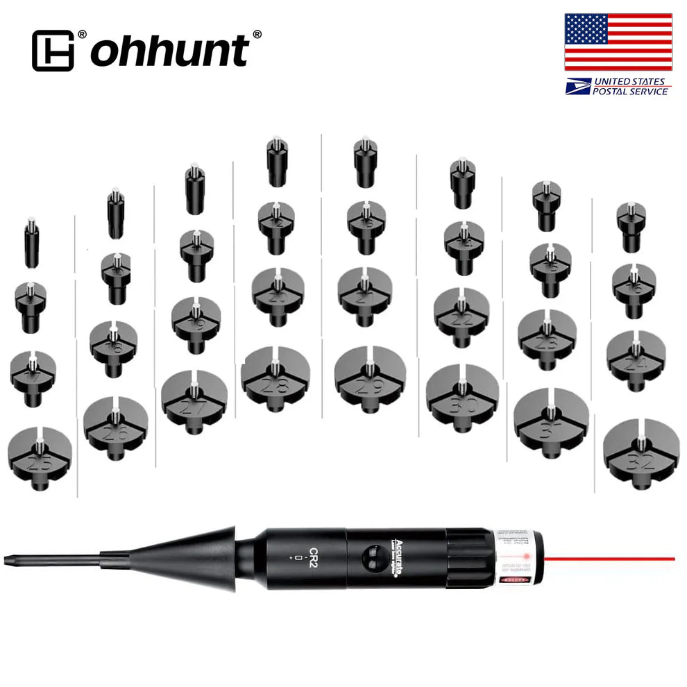 ohhunt® Optics Bore Sight Kit with 32 Adapters fit 0.17 to 12GA