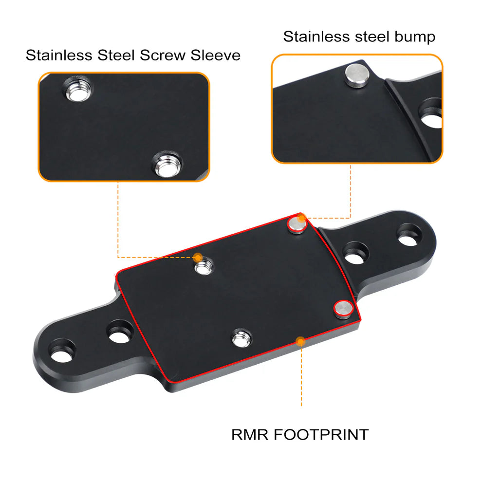 Red Dot Mount Plate for Shotgun to Fit RMR footprint red dot sight